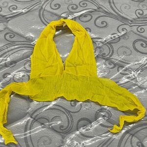 Vibrant Yellow Women's Crop Top